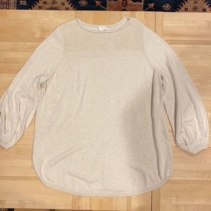 Caslon Tunic with bell sleeve.